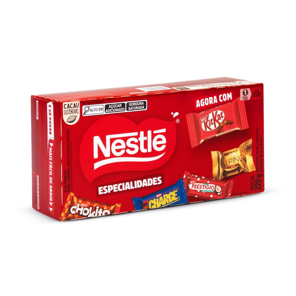 Caixa de Bombom Nestlé Especialidades 220g