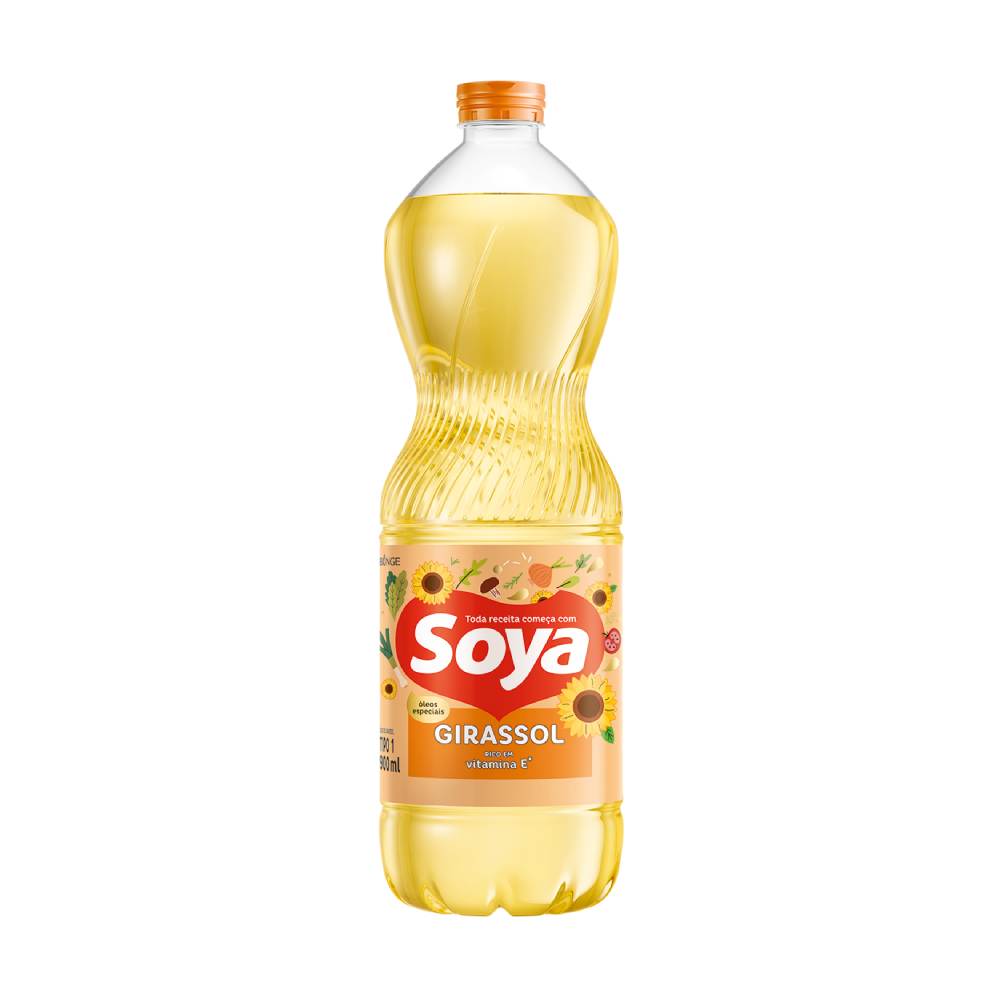 Óleo De Girassol Soya 900ml