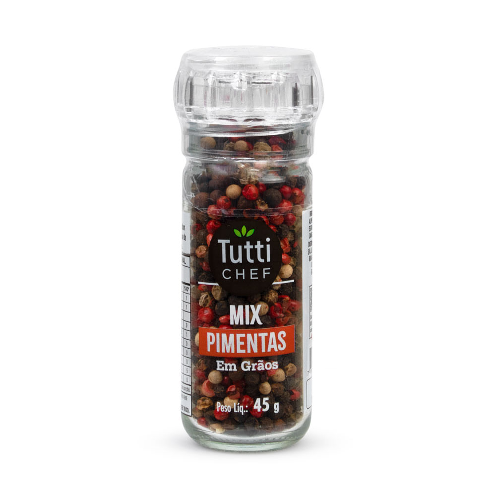Mix Pimentas em Grãos Tutti Chef Moedor 45g