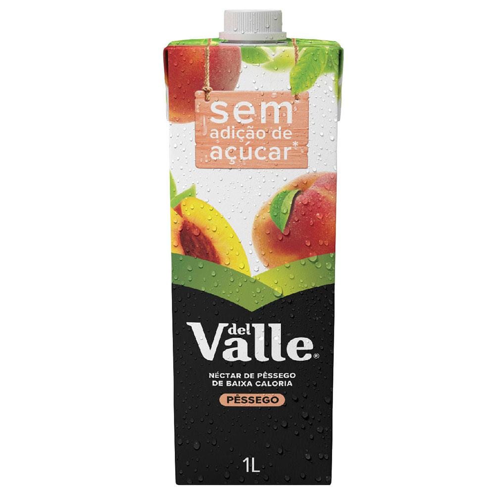 Néctar Sem Adição de Açúcar Del Valle Pêssego Tetra Pak 1 L