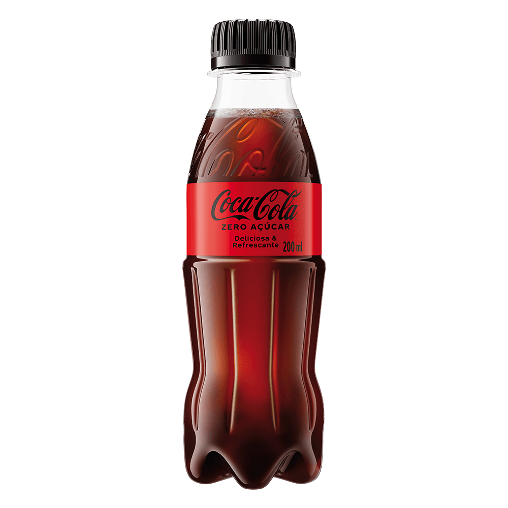 Refrigerante Coca Cola Sem Açúcar Garrafa 200ml