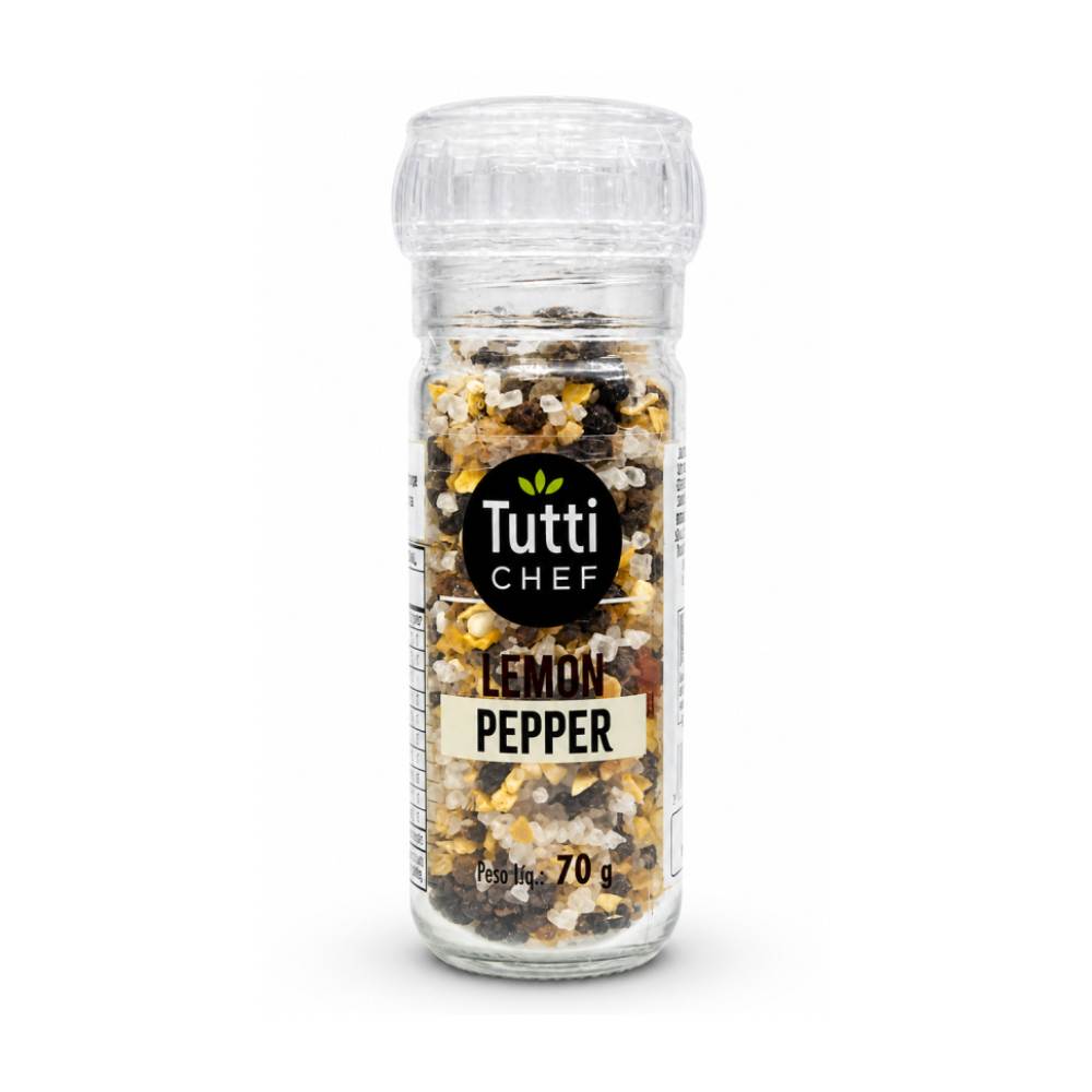 Tempero Lemon Pepper Tutti Chef Moedor 70g