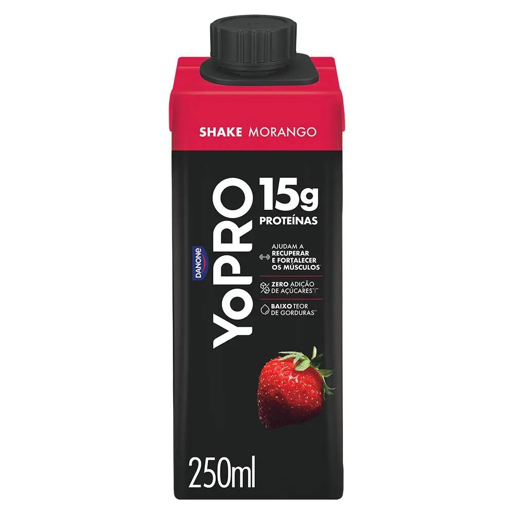 Bebida Proteica Zero Lactose Yopro 15g Morango 250ml