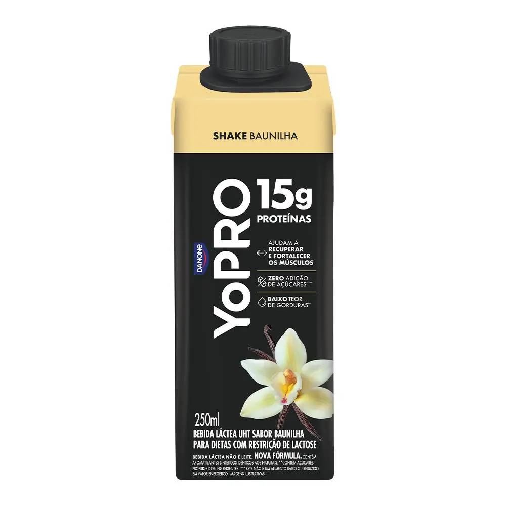 Bebida Proteica Zero Lactose Yopro 15g Baunilha 250ml
