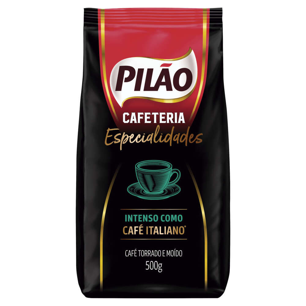 Café Torrado e Moído Pilão Cafeteria Italiano Pouch 500g
