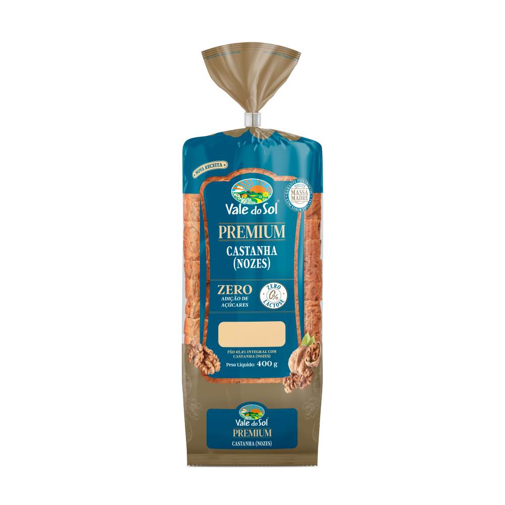Pão Integral Vale do Sol Castanha e Nozes 400g