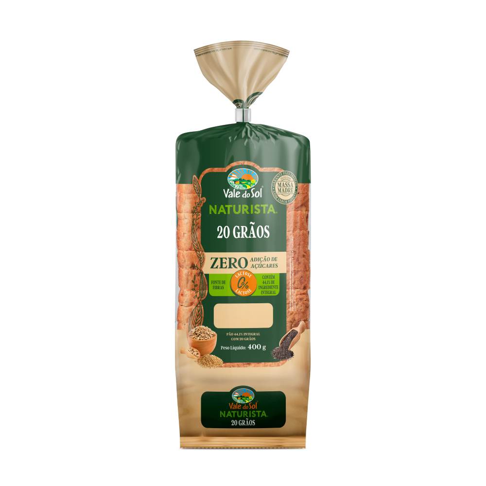 Pão Integral Vale do Sol 20 Grãos 400g