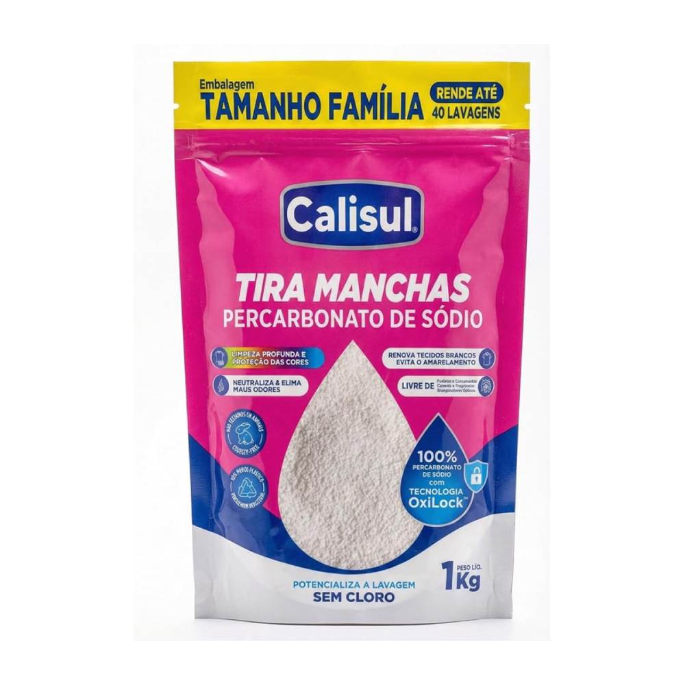 Percarbonato de Sódio Calisul 100% Puro 1kg
