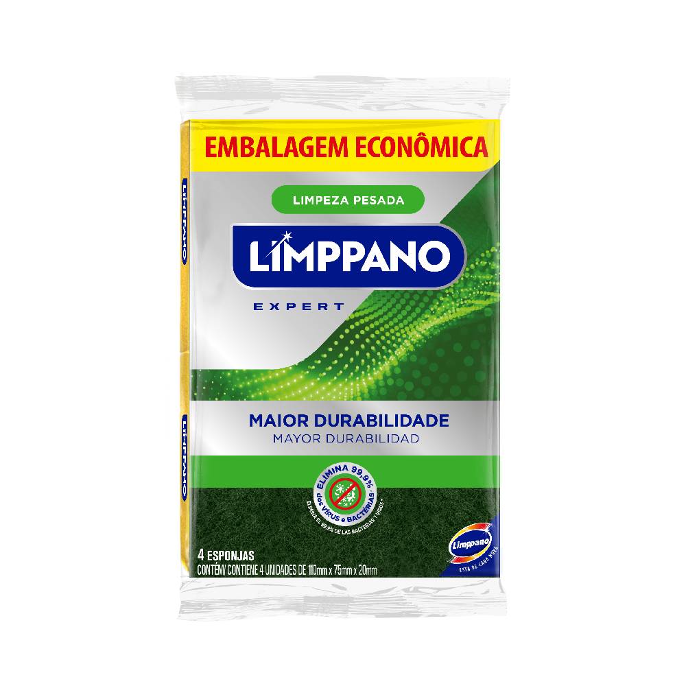 Esponja Para Louça Limppano Multiuso Leve 4 Pague 3