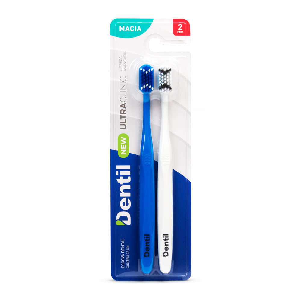 Escova Dentil New Ultra Clinic Macia 2 Unidades
