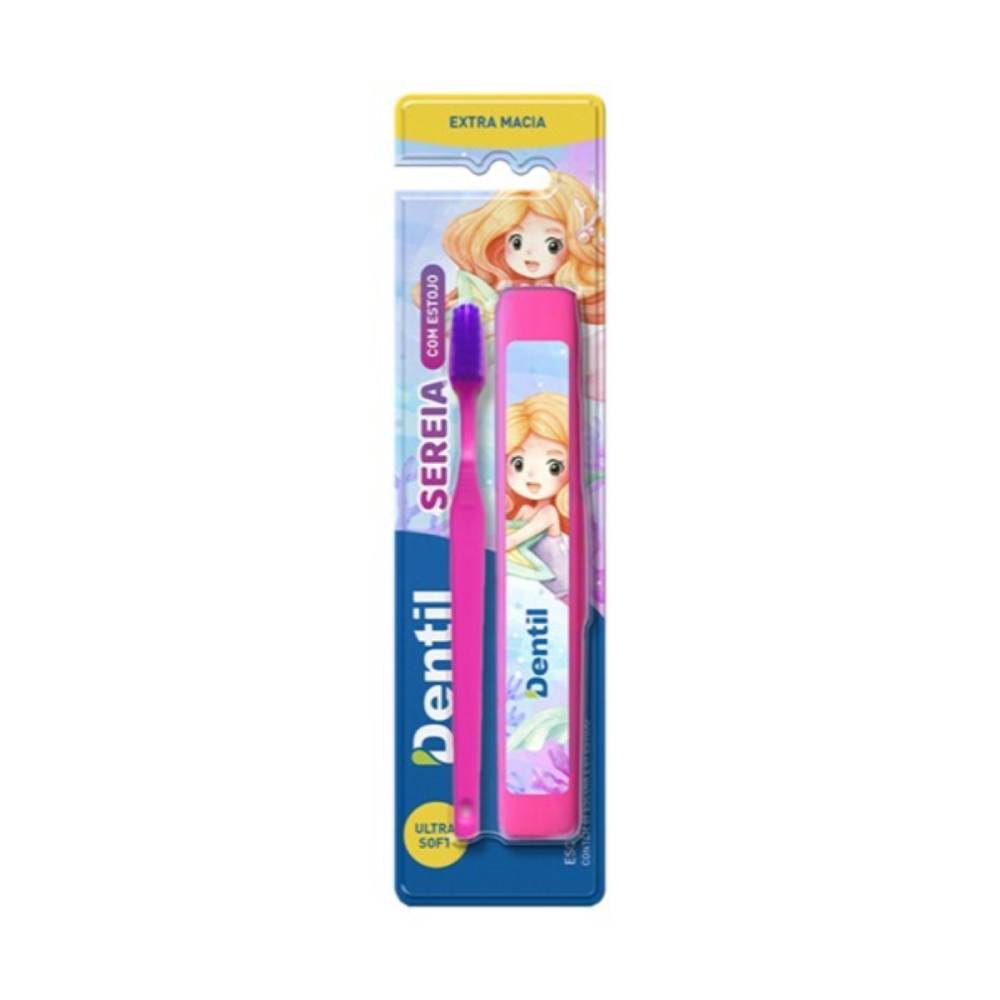 Escova Dentil Kids com Estojo Sereia