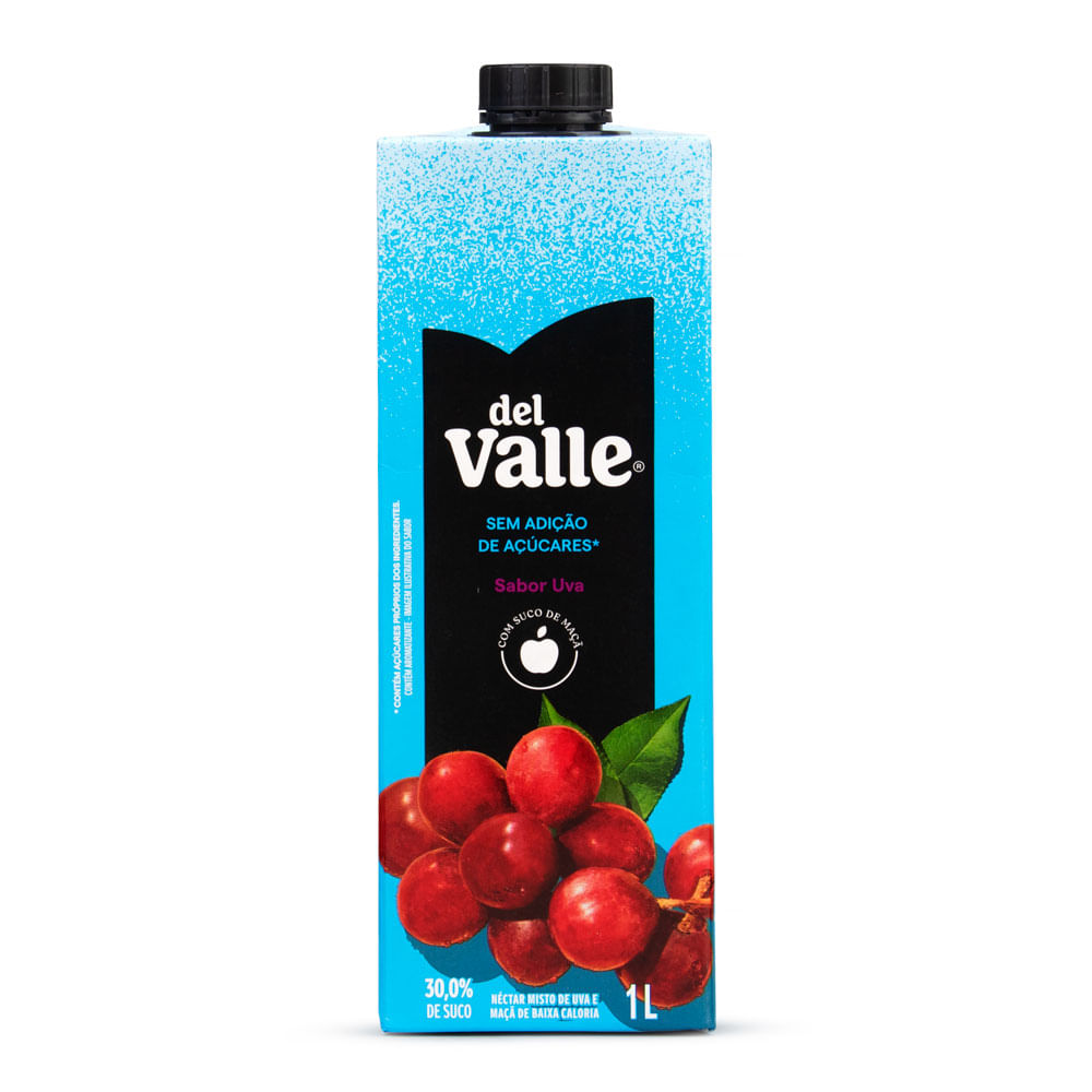Néctar Misto Sem Adição de Açúcar Del Valle Uva Tetra Pak 1 L