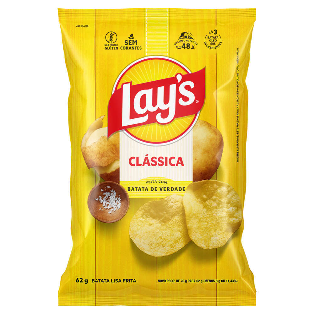 Batata Lay's Clássica 62g
