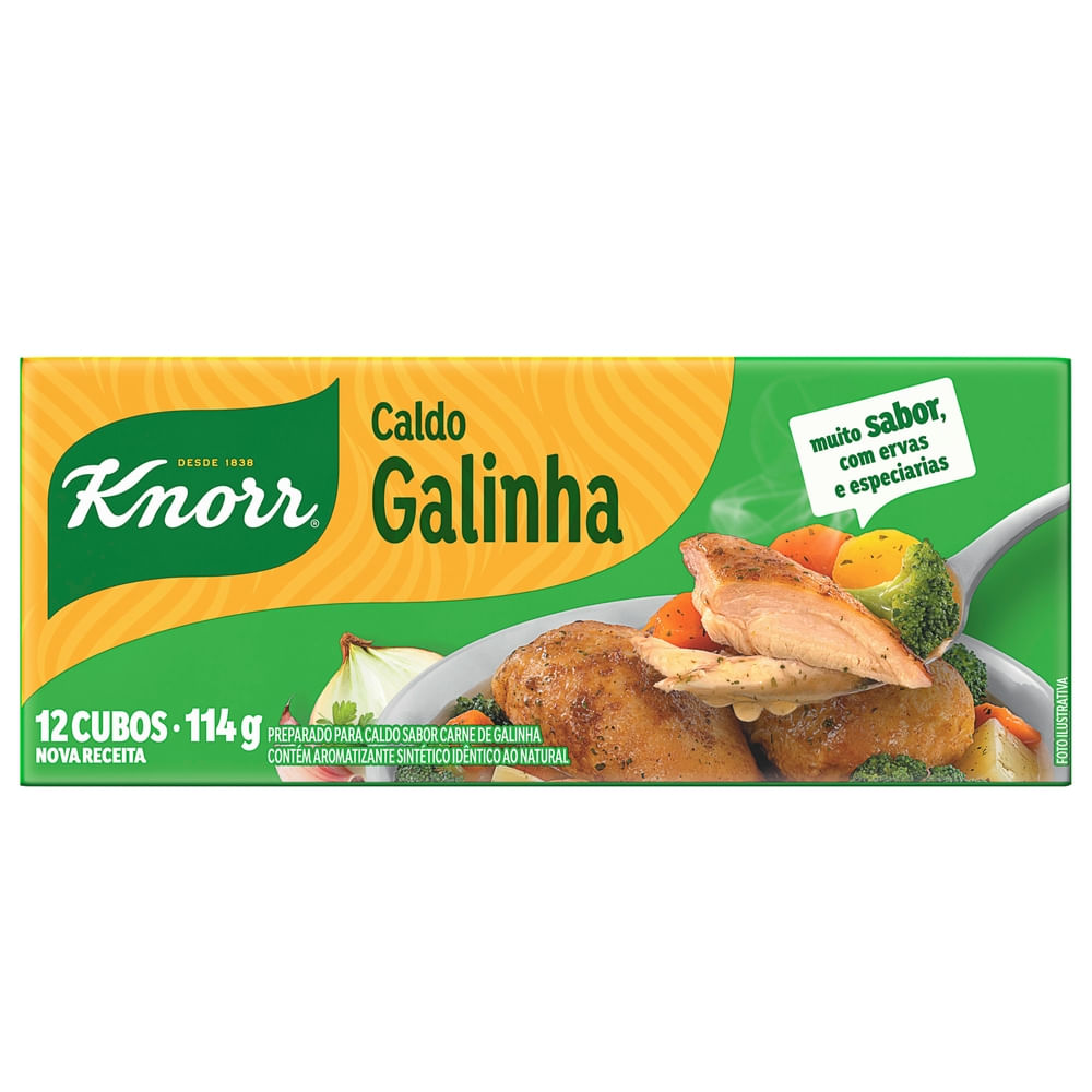 Caldo Knorr Galinha 114 g 12 cubos
