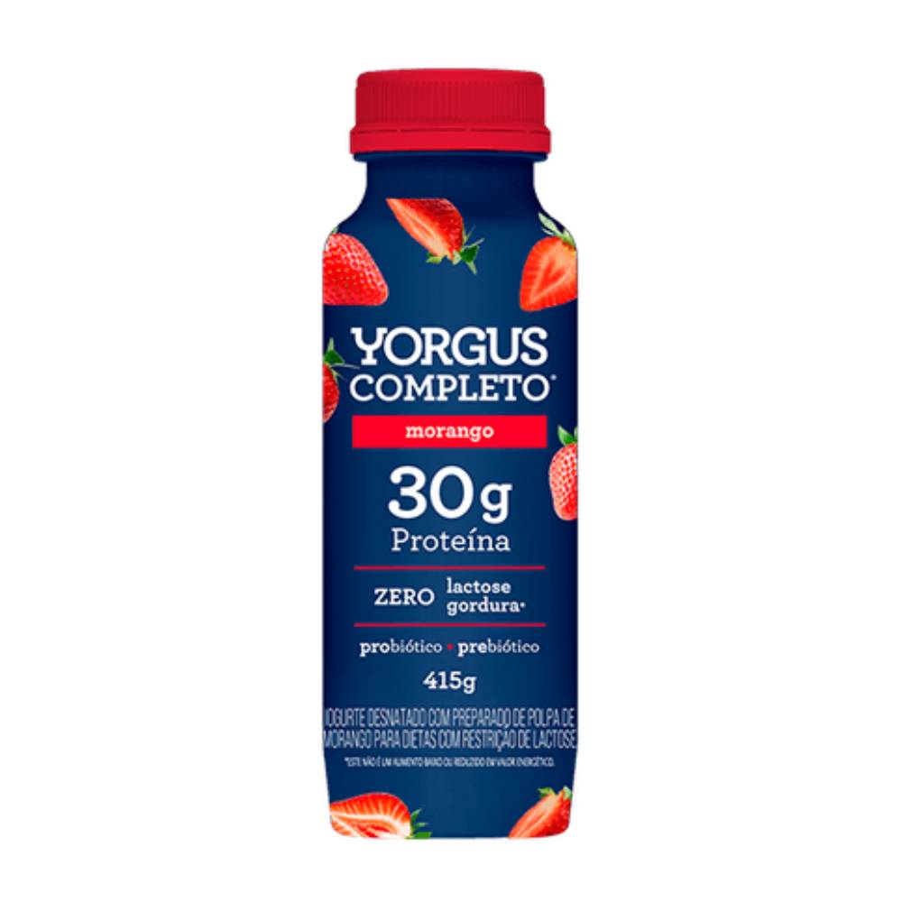 Iogurte Proteína 30g Yorgus Completo Morango 415g