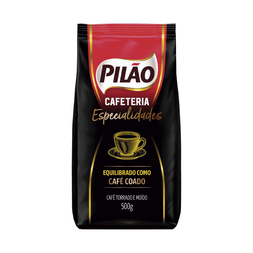 Café Moído Pilão Cafeteria Coado Pouch 500g